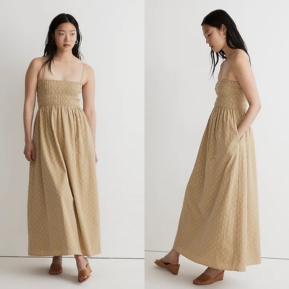 Madewell Theo Sleeveless Midi Dress - Picture 1 of 4